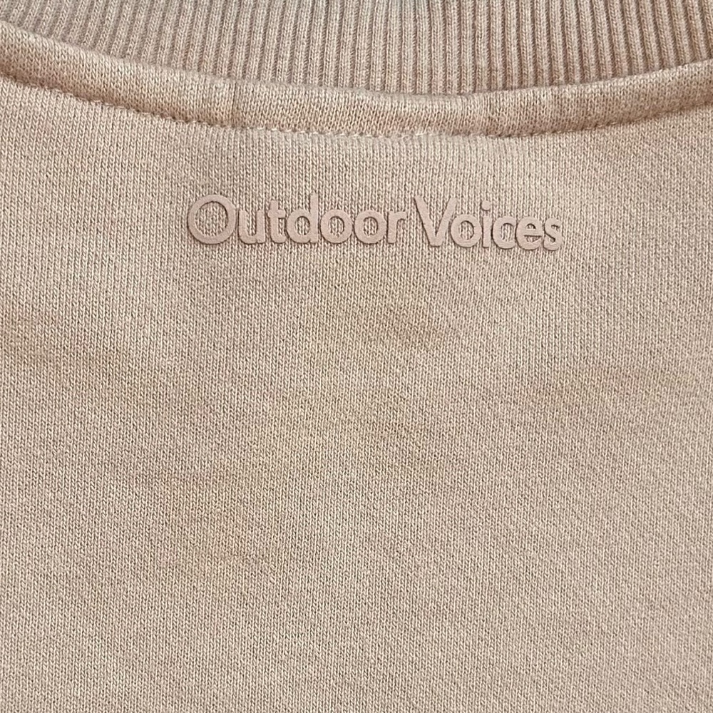 Outdoor Voices Terry Cropped Sweatshirt Size Medium - Picture 4 of 4